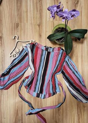 Блузка в смужку zara