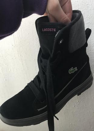 Жіночі високі кеди lacoste