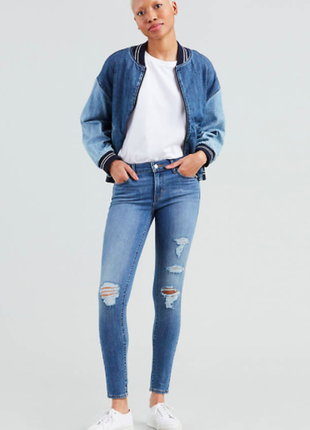 Новые джинсы скинни фирмы levi`s размер 27