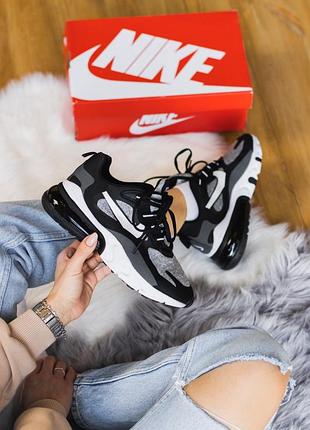 Кроссовки air max 270 react black grey1 фото