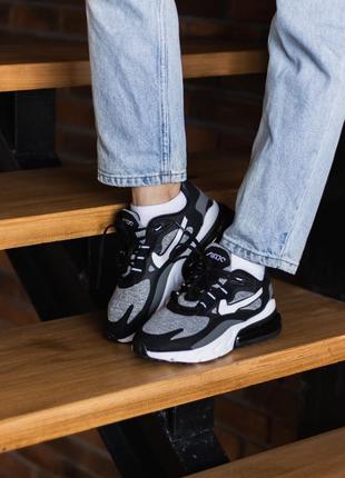 Кросівки демисезон air max 270 react black grey, кросівки демісезон