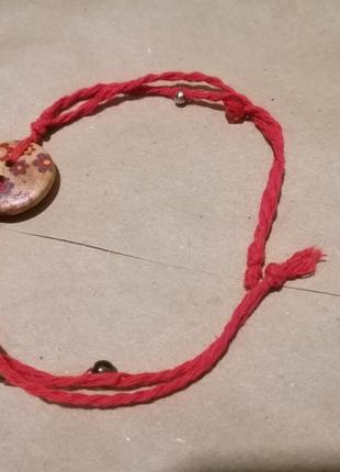 Защитный браслет, талисман красная нить3 фото