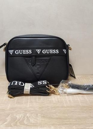 Чорна сумка кроссбоди guess оригінал3 фото