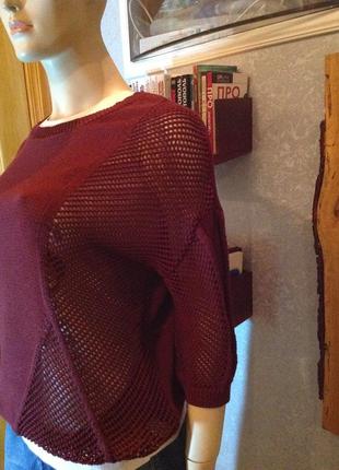 Интересный джемпер комбинированной вязки бренда body flirt, р. 52-54