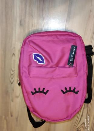 Ультрамодный розовый рюкзак-сумка мейбилин ню йорк3 фото