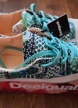 Кеды  desigual,коттон+замша ,раз 40 по стельке 26см,производство испания