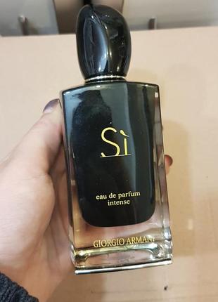 Giorgio armani sì intense,100 мл, парфюмированная вода1 фото