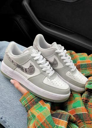 Кросівки nike air force grey snake кроссовки2 фото