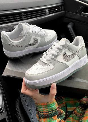 Кросівки nike air force grey snake кроссовки3 фото