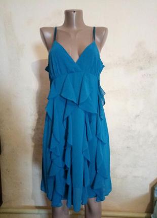 Сарафан темно-бирюзового цвета