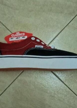 Кеды vans era black/bordo3 фото