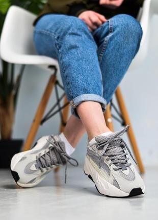 Adidas yeezy boost 700 "static" жіночі чоловічі круті кросівки демісезон женские мужские кроссовки изи