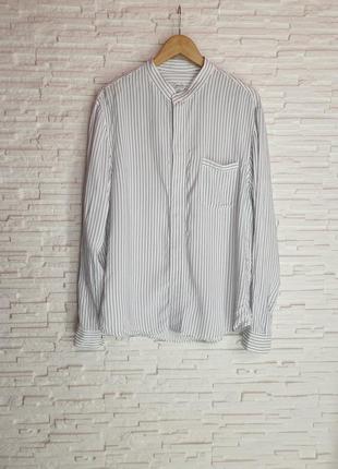 Стильна сорочка в полоску рубашка  armani collezioni1 фото