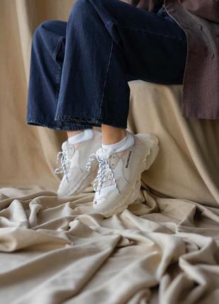 Кроссовки balenciaga triple s clear sole женские наложенный платеж (36-41)9 фото