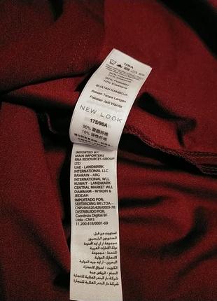 Женская бордовая праздничная блуза от new look6 фото