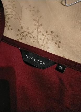 Женская бордовая праздничная блуза от new look8 фото