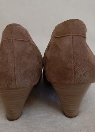 Натуральные замшевые туфли фирмы roberto santi ( германия) р.38 стелька 24,5 см5 фото