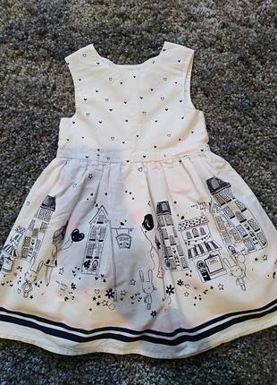 Нарядное пышное платье на девочку 12-18 месяцев 86 см