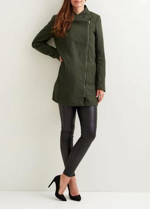 Розпродаж! жіноче демі пальто кокон шерсть данської бренду object оригінал4 фото