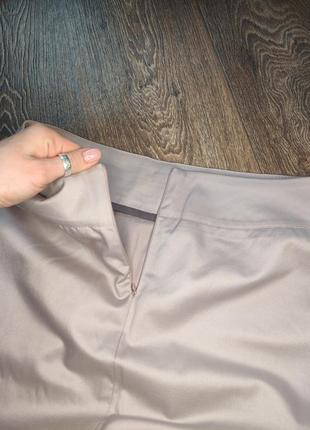 Юбка по фигуре, размер 48, элегантная юбка лиловая2 фото