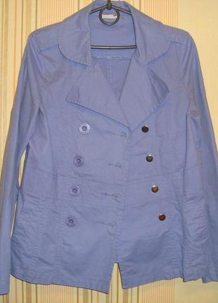 Стильная коттоновая курточка пиджак красивый цвет1 фото