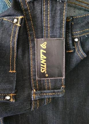 Р 12 / 46-48 стильные базовые темно синие джинсы штаны брюки скинни узкие lantis7 фото