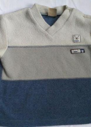 Кофта, светр, реглан, пуловер флісовий р. 86