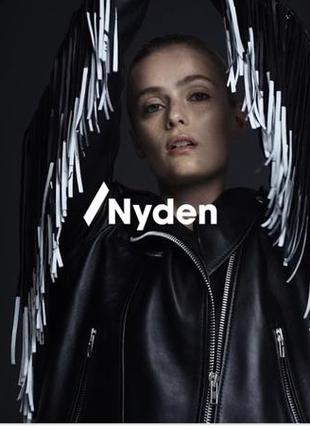 Кожаная куртка косуха с бахромой nyden for h&m{cos, arket}.1 фото