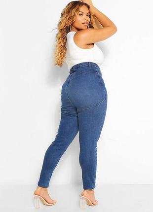 Шикарные джинсы-скинни с моделирующей строчкой сзади2 фото