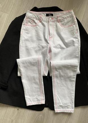 Белые джинсы момы missguided 4