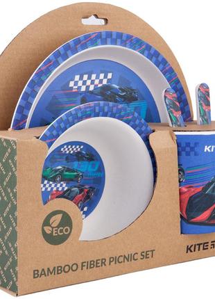 Набор посуды из бамбука kite racing, k20-313-2, 5 предметов