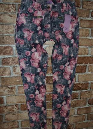 Новые нарядные девочке скинни джинсы 13 - 14 лет f&f