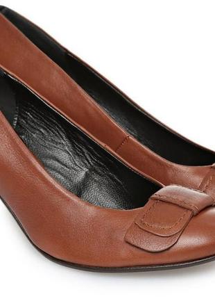Кожаные туфли jorcel (франция) натуральная кожа1 фото