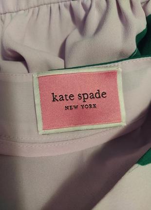 Платье kate spade пурпур,сирень зелёные цветы.идет на 6-8.38размер5 фото