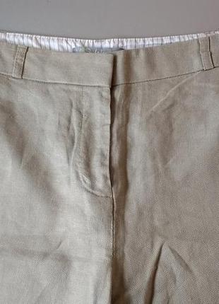 Отличительные брюки фисташкового цвета лен_выскоза marks &amp; spencer 142 фото