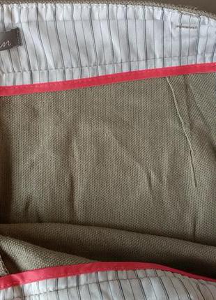 Отличительные брюки фисташкового цвета лен_выскоза marks &amp; spencer 144 фото