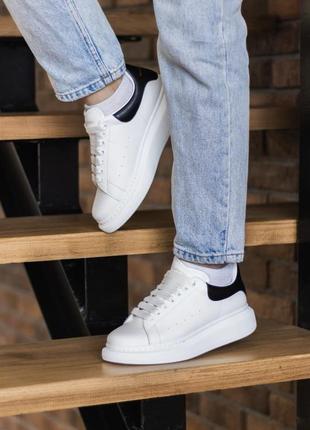 Alexander mcqueen white black leather🆕шикарные кроссовки🆕купить наложенный платёж4 фото