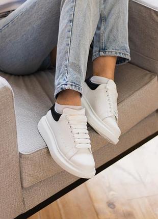 Alexander mcqueen white black leather🆕шикарные кроссовки🆕купить наложенный платёж3 фото