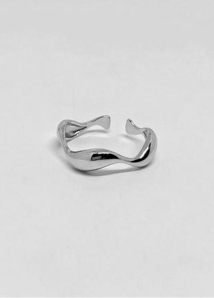 Кольцо серебро 925 покрытие трендовое колечко минимализм