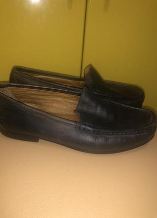 Туфли- мокасины кожаные clarks
