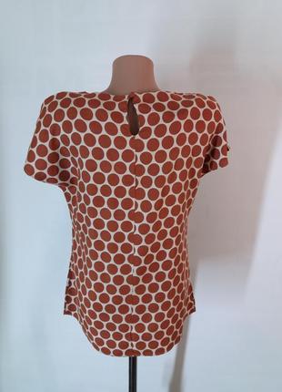 Трендовая шелковая блуза в горох от бренда boden2 фото