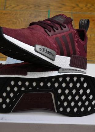 Кросівки adidas nmd runner suede "maroon"