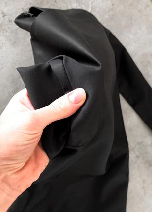 Базове чорне плаття/сукня з костюмної шерсті cos6 фото