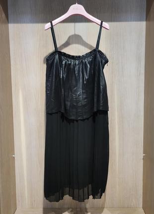 Платье черное, вечернее платье, сарафан sisley, оригинал2 фото
