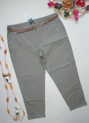 Шикарные летние штаны чинос с ремешком высокая посадка wallis.1 фото