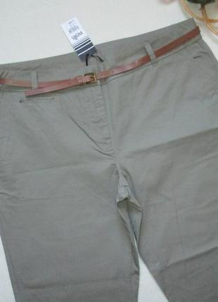 Шикарные летние штаны чинос с ремешком высокая посадка wallis.2 фото