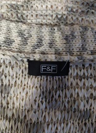 Кардиган из ленточной пряжи f&f 3