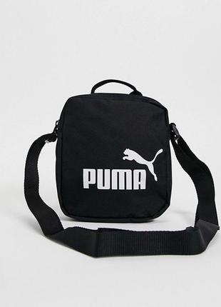 Puma no.1 logo portable bag 076055 01 сумка на плече месенджер барсетка оригінал чорна унісекс