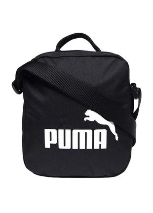 Puma no.1 logo portable bag 076055 01 сумка на плече месенджер барсетка оригінал чорна унісекс2 фото