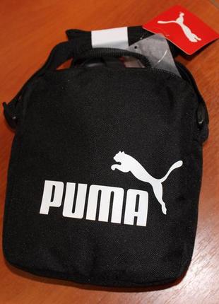 Puma no.1 logo portable bag 076055 01 сумка на плече месседжер барсетка оригінал чорна унісекс7 фото